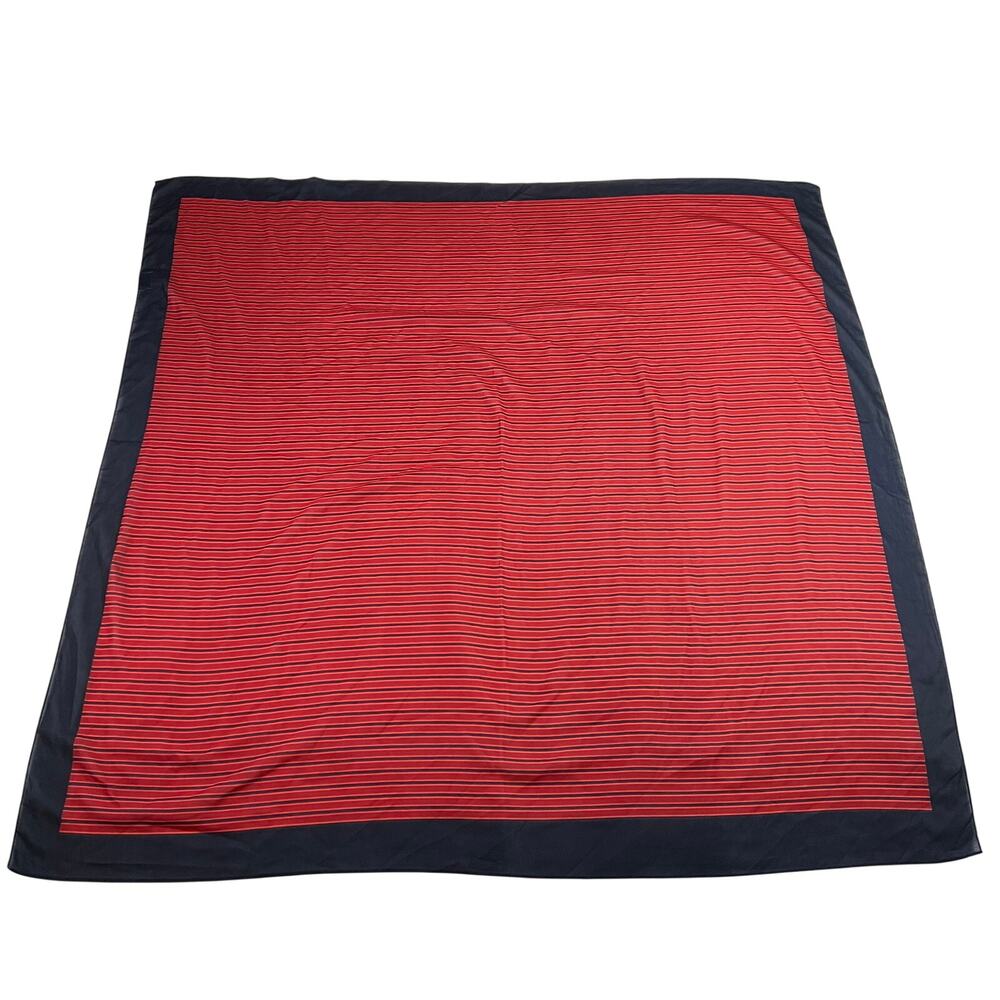 a new day Stripe Square Lightweight Scarf Size 40.5" x 40.5" Nautical Preppy